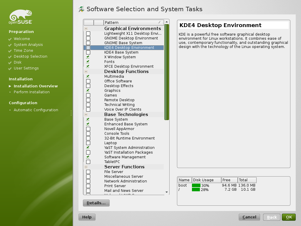 Software Selection and System Tasks